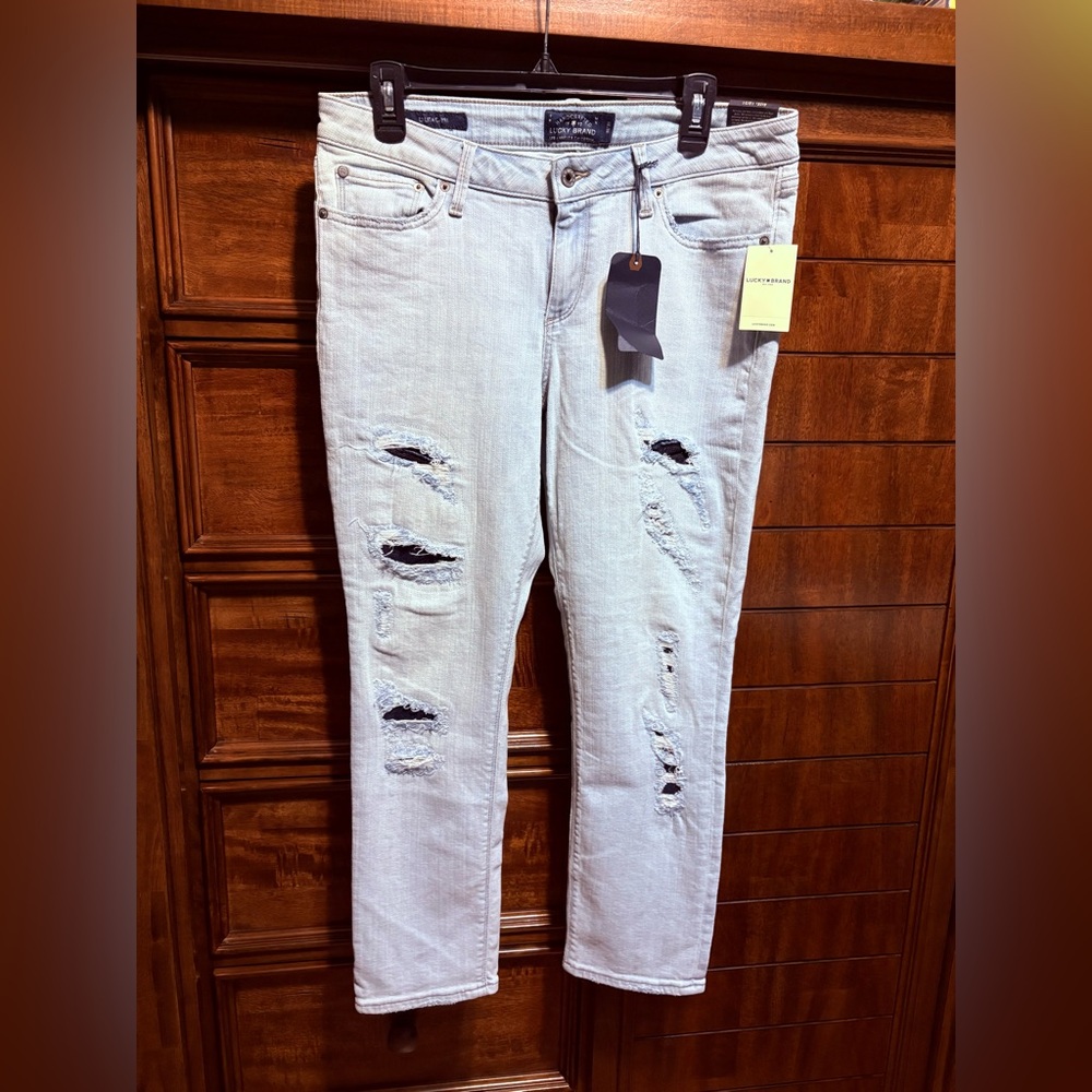 Lucky Brand Lolita Distressed Capris